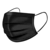 Cubrebocas negro tricapa