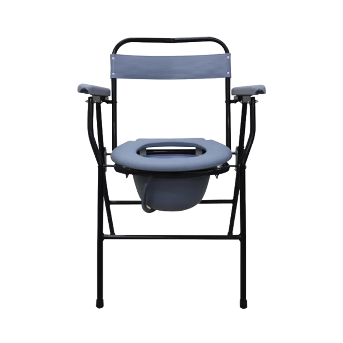 Cómodo tipo Silla Plegable de Acero con Descansa brazos