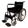 Silla de Ruedas 18" Todo Terreno Negra con Descansapiés Fijo