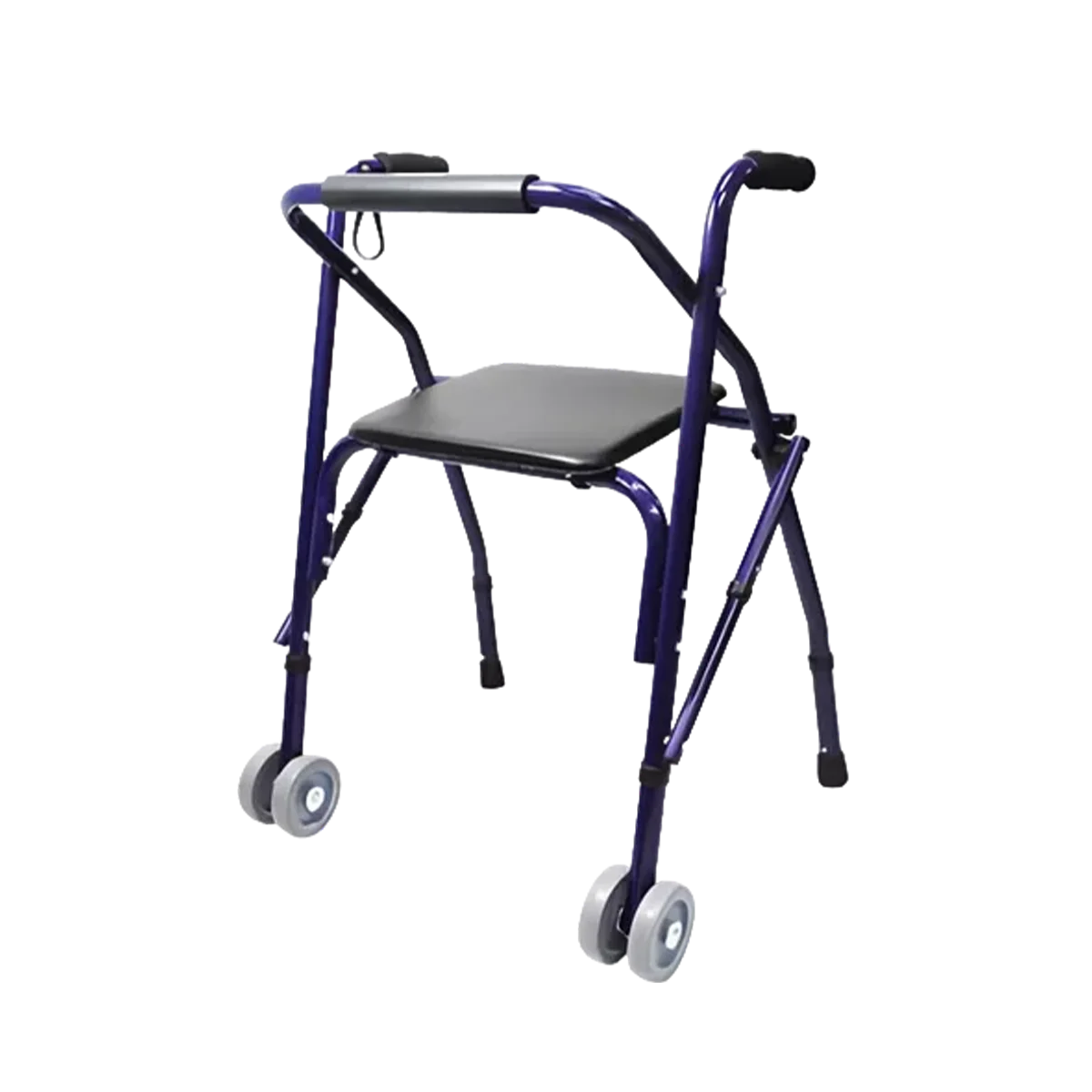 Andadera Rollator Económica Plegable de Aluminio Azul