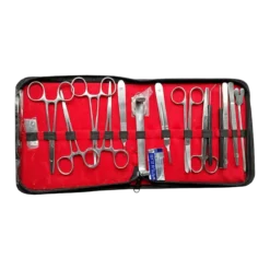 Estuche de disección 20 y 16 piezas acero inoxidable para prácticas de biología y medicina