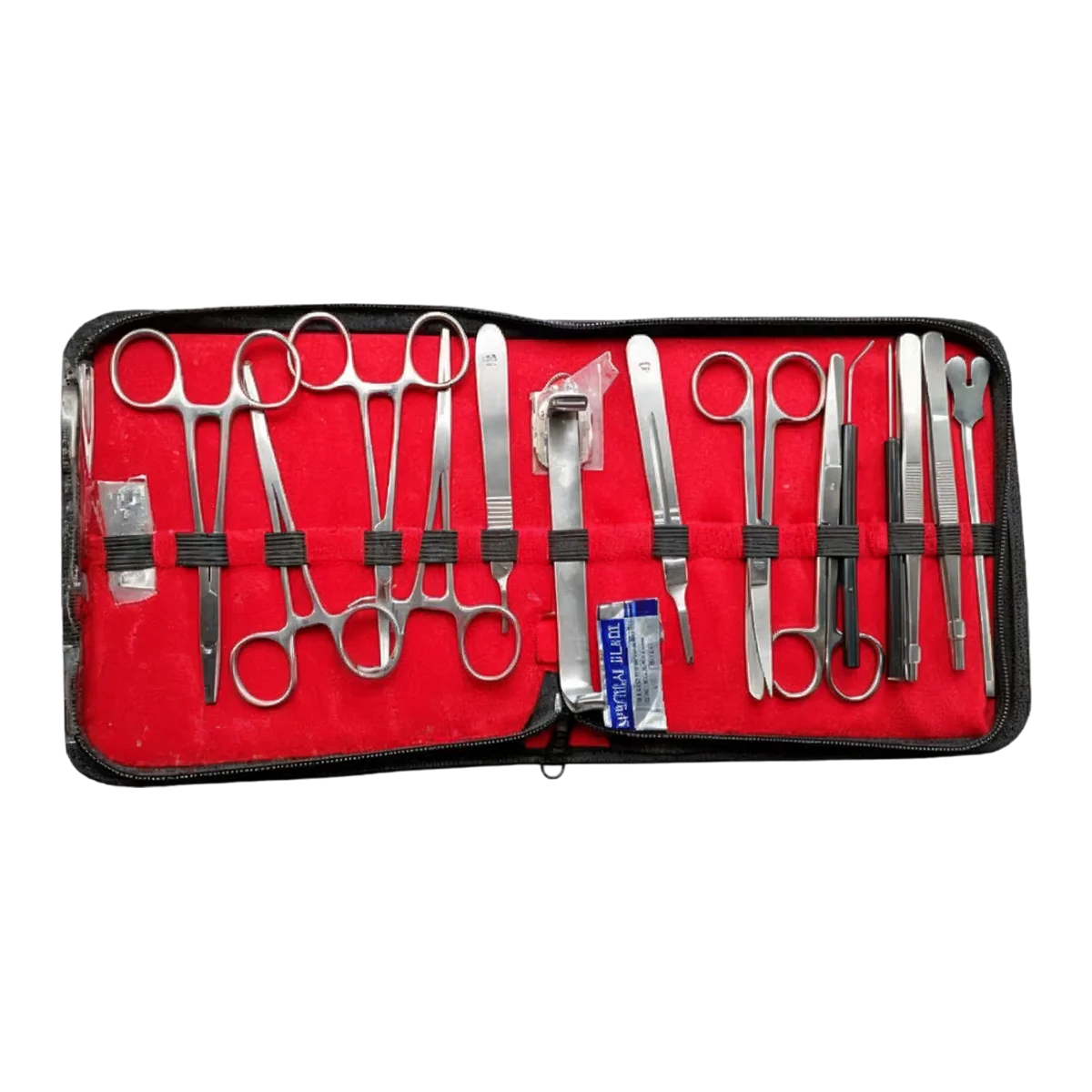 Estuche de disección 20 y 16 piezas acero inoxidable para prácticas de biología y medicina