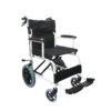Silla de Traslado de 16" en color Blanco con Descansa Pies Fijo