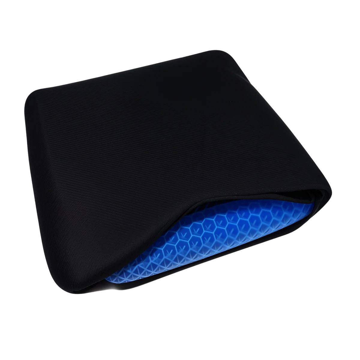 Cojín asiento portátil de gel con funda negra - Marca Super Confort