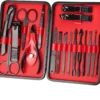 Kit de Manicura y Pedicure 18 Piezas - Colores Negro y Tornasol