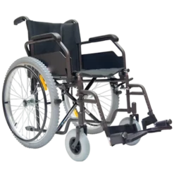 Silla de Ruedas 18" Todo Terreno con Descansa Pies Abatible y Bomba