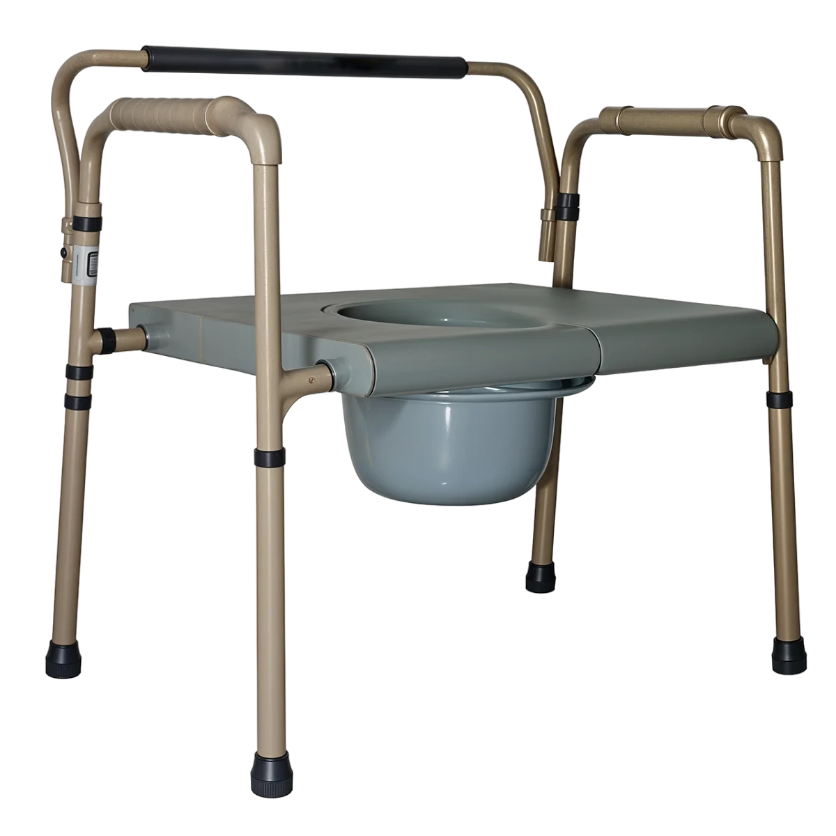 Cómodo Bariátrico Plegable de Acero con Descansabrazos