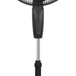Ventilador Negro con Pedestal y 2 Velocidades de 16"