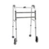 Andadera Plegable con Ruedas Delanteras de Aluminio Gris Premium