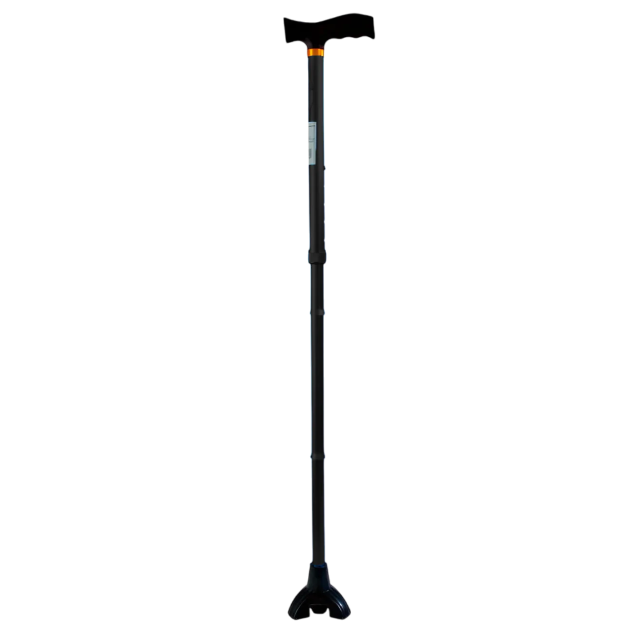 Bastón de 3 Apoyos Plegable Azul Eléctrico con Mango Suave