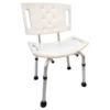 Silla de Baño con Respaldo Extendido Blanco