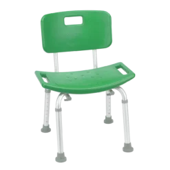 Silla de Ducha Sin Agarraderas de Aluminio Verde