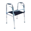Andadera Tradicional con Asiento de Lona y Estructura de Aluminio Ajustable
