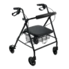 Andadera Rollator de Acero Negra