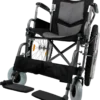 Silla de Ruedas Todo Terreno 18" Negra con Descansapies Abatibles y Bomba - Handy