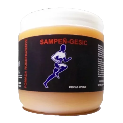 Pomada Sampeñ Caliente Analgésica con Alcanfor y Mentol 500g