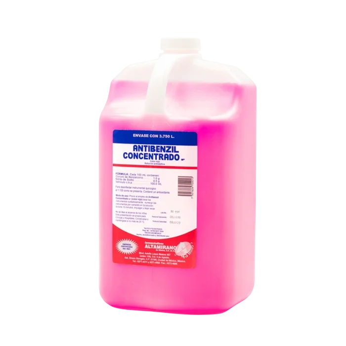 Desinfectante Antibenzil Rojo Concentrado Cloruro de Bencilo
