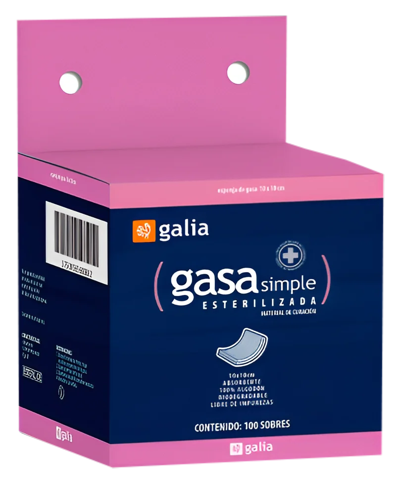 Gasa Esteril de 10x10cm 8 capas - 100pz